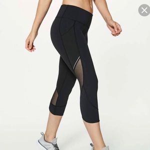 Lululemon Run with the sun Crop leggings